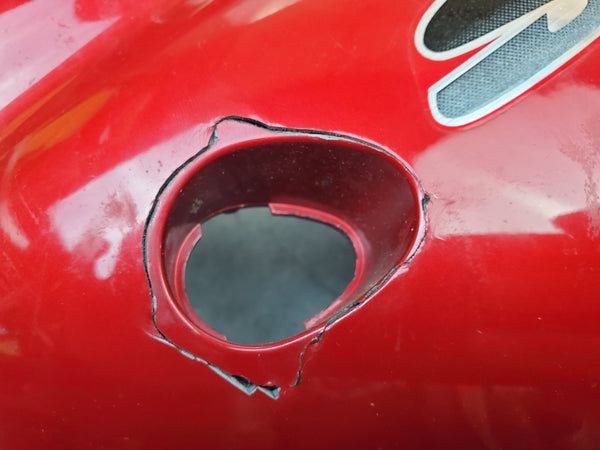 left front side fairing 19A red 1g 99-02 sv650