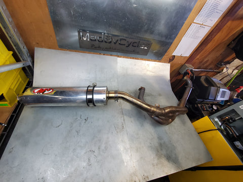 Nice shape m4 full system 1g SV650 99-02