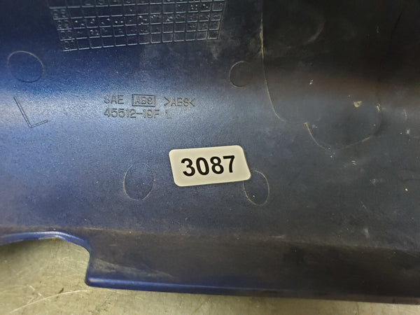 non-oem blue left tail fairing plastic 1g 99-02 sv650