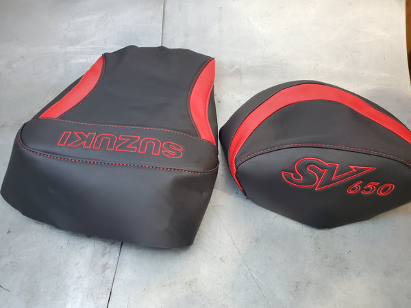 rider and passenger seat cover fabric 1g sv650 99-02