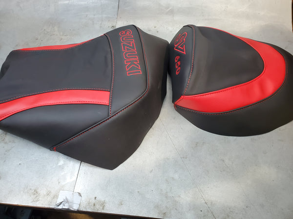 rider and passenger seat cover fabric 1g sv650 99-02