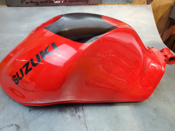 gas tank red and black spraypainted for 1g sv650 99-02