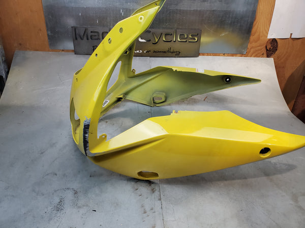 yellow front fairing with some damage 2g 03+ sv650/sv1000