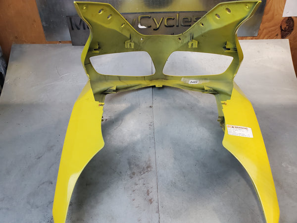 yellow front fairing with some damage 2g 03+ sv650/sv1000