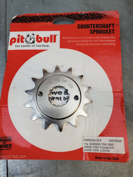 pitbull front 520 convesion 14 tooth sprocket sv650 99-22