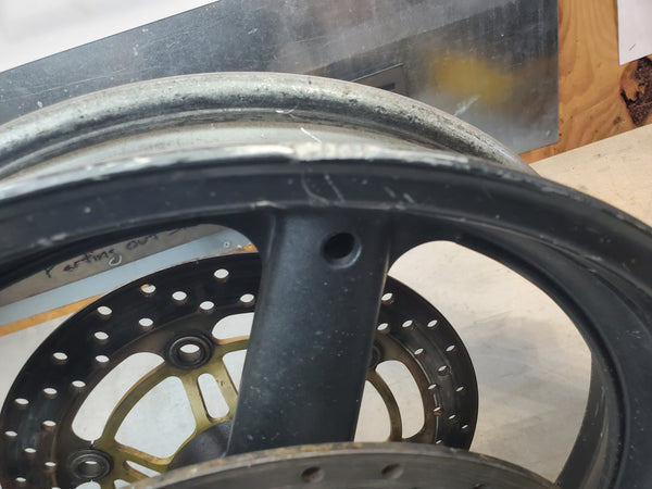 front wheel w rotors .030 runout 1g sv650 99-02