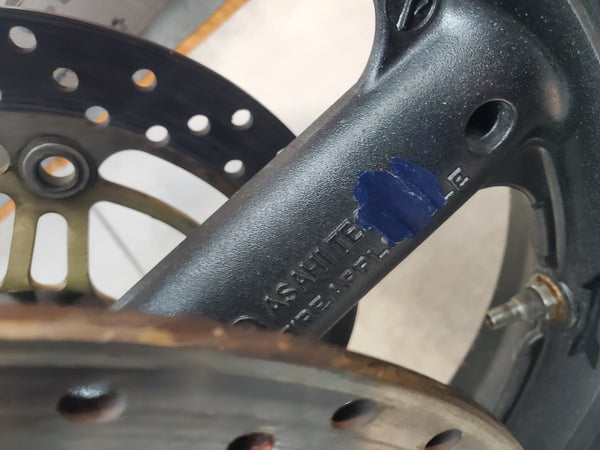 front wheel w rotors .030 runout 1g sv650 99-02