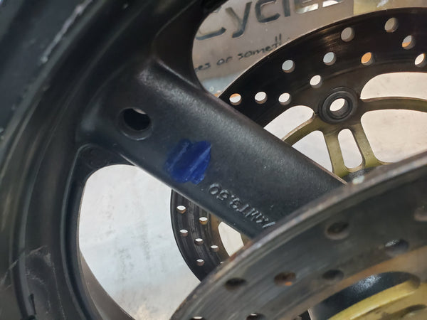 front wheel w rotors .030 runout 1g sv650 99-02