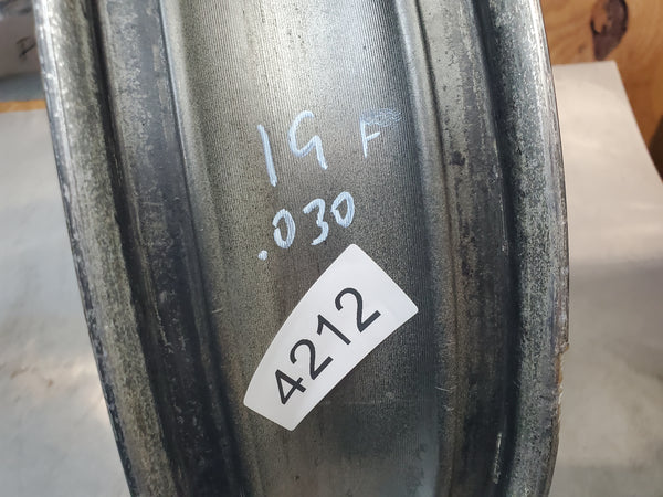 front wheel w rotors .030 runout 1g sv650 99-02