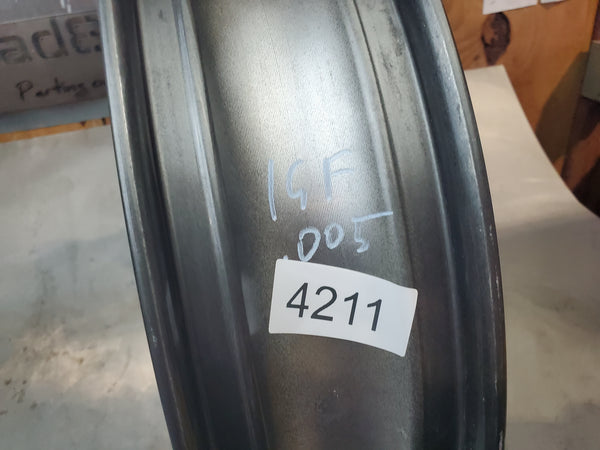 front wheel w rotors .005 runout polished lip 1g sv650 99-02