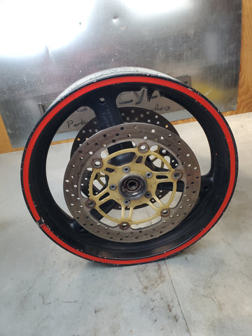 front wheel w rotors .040 off 1g sv650 99-02