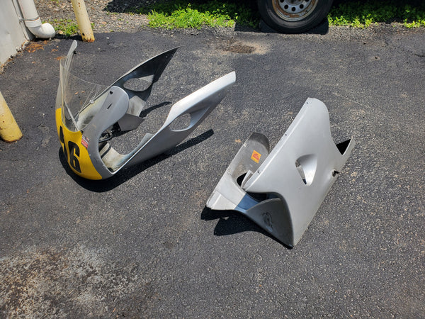 front upper and lower race fairing 1g sv650 99-02