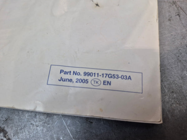 Factory Owners Manual 2g sv650 2003+