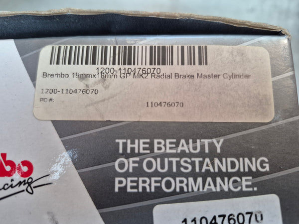 new Brembo 19mmx18mm GP MK2 Radial Brake Master Cylinder