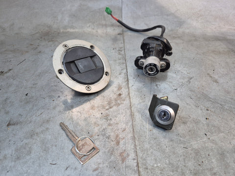 gas cap and ignition switch set w/key, seat lock 2g/3g/sv1000 2003-2025