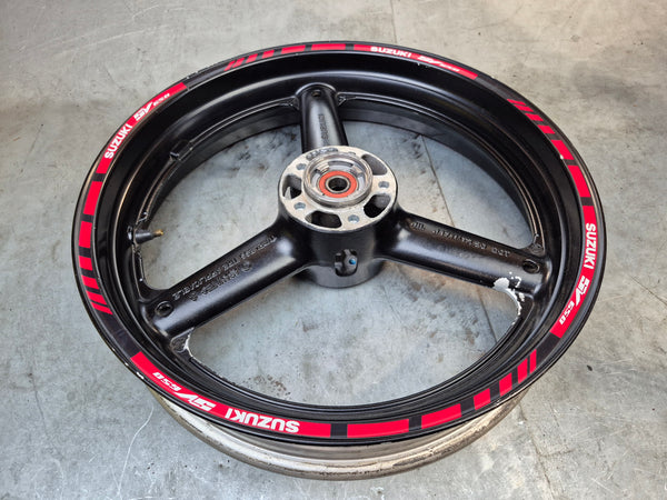 front wheel .010 runout painted black 1g sv650 99-02