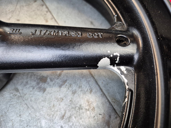 front wheel .010 runout painted black 1g sv650 99-02