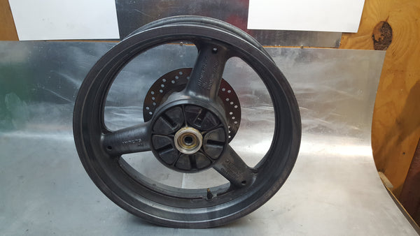 gray rear wheel w rotor 1g sv650 99-02